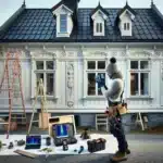 Craftspeople restore a norwegian wooden villa using modern gentle preservation techniques