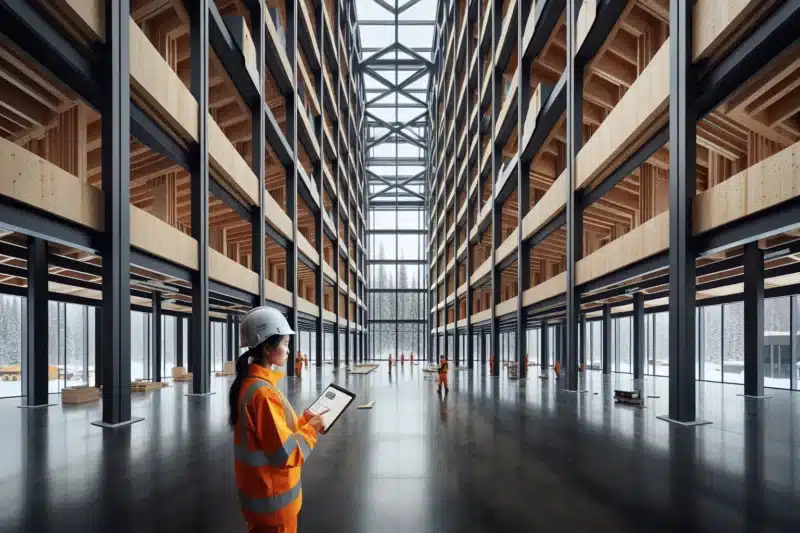 Hybrid byggeteknikk: kombinasjon av tre og stål for styrke og estetikk